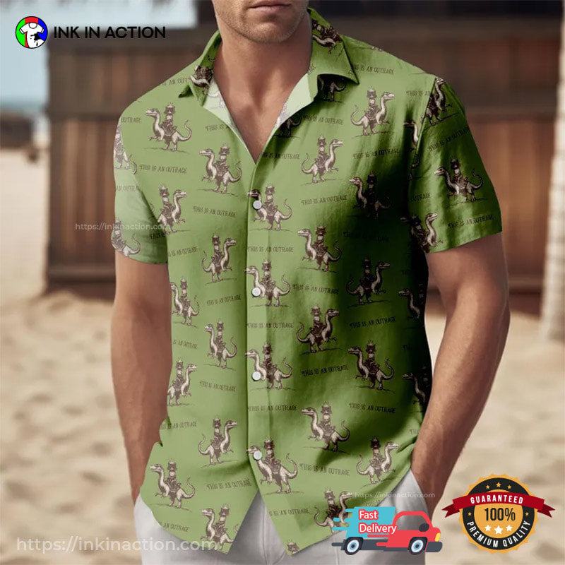 Dungeon Crawler Carl Princess Donut And Mongo Button Hawaiian Shirt