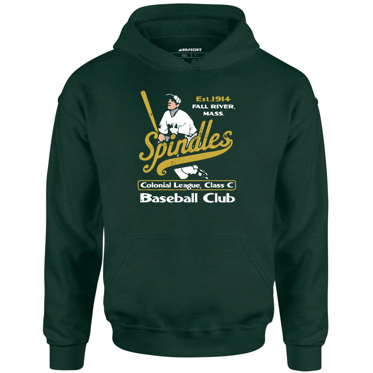 Fall River Spindles - Massachusetts - Vintage Defunct Baseball Teams - Unisex Hoodie