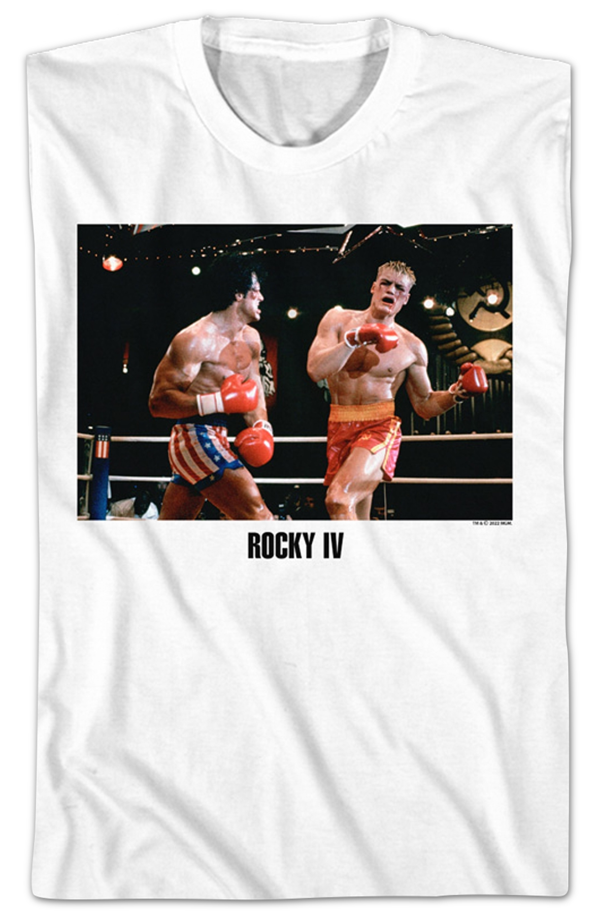 Fighting Drago Photo Rocky IV T-Shirt