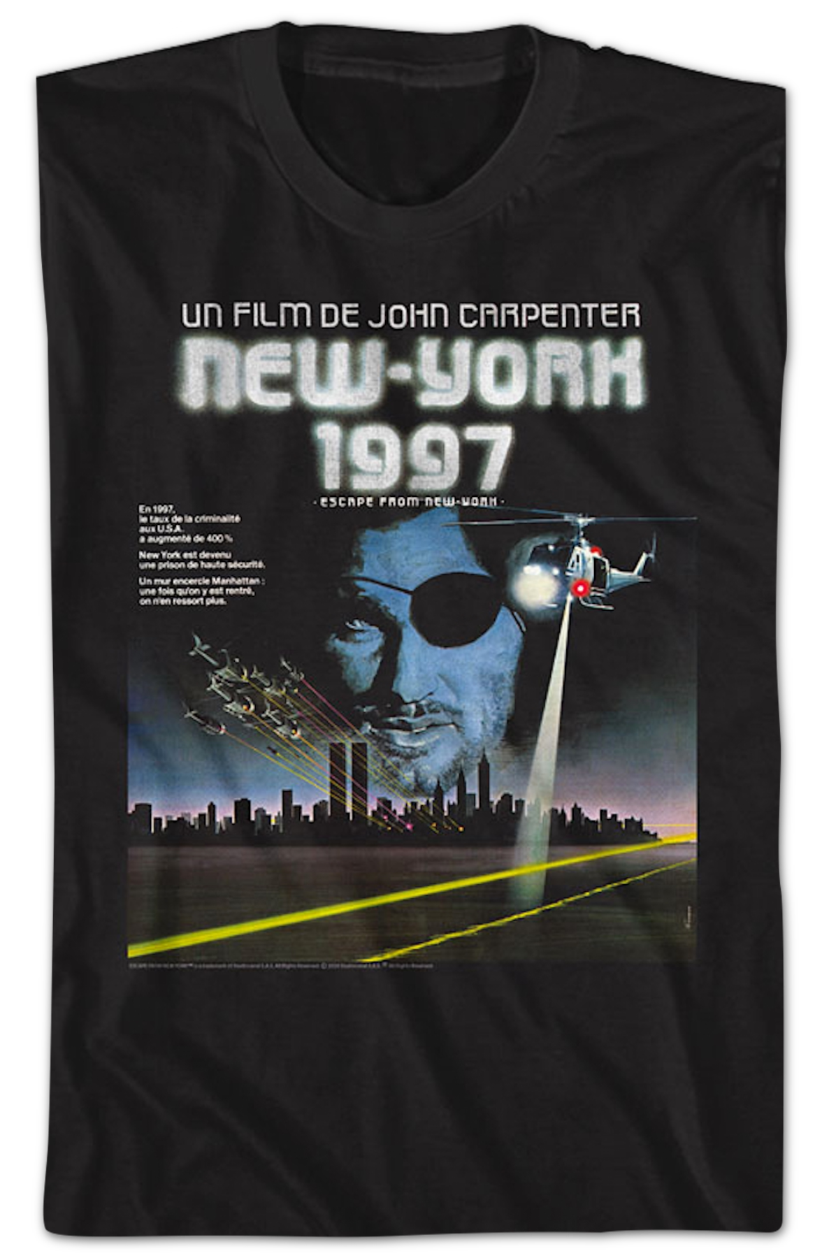 French Poster Escape From New York T-Shirt