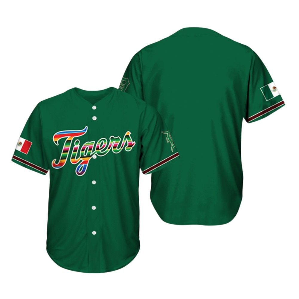 Tigers Mexican Heritage Night Baseball Jersey 2025 - Grishko.com