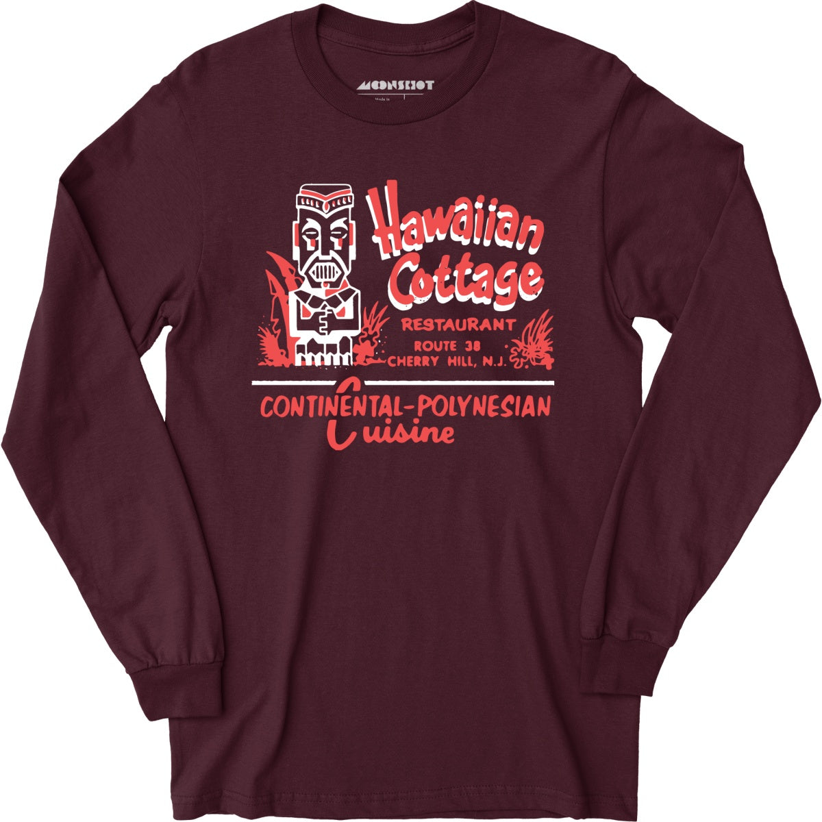 Hawaiian Cottage - Cherry Hill, NJ - Vintage Tiki Bar - Long Sleeve T-Shirt