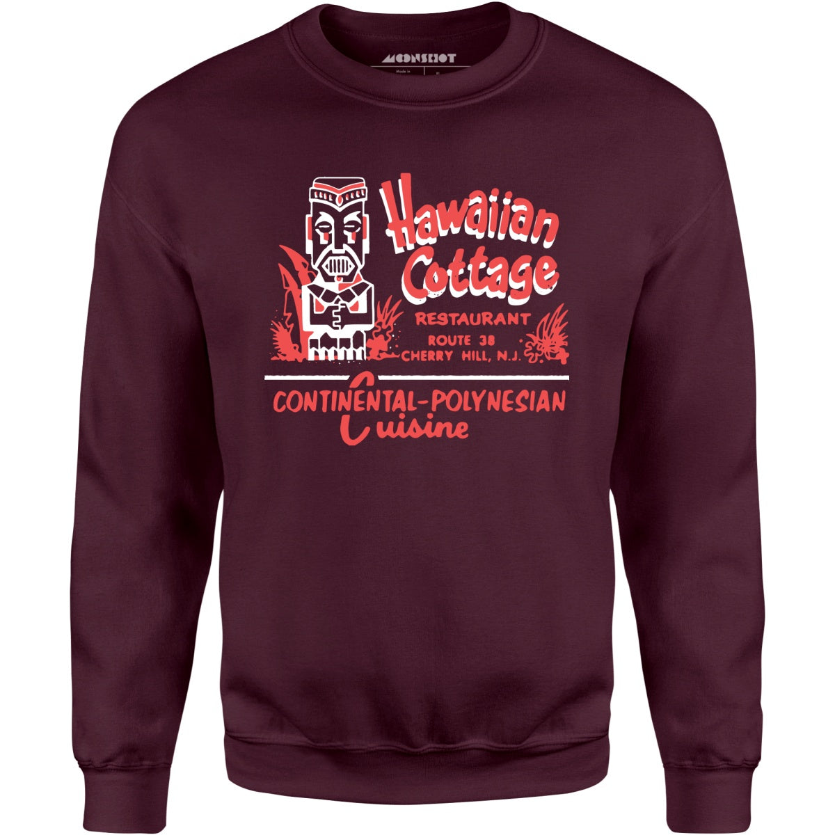 Hawaiian Cottage - Cherry Hill, NJ - Vintage Tiki Bar - Unisex Sweatshirt