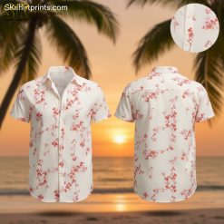 Hawaiian Floral Shirts for Men - Tropical Button Down Beach Shirt with Custom Print Options
