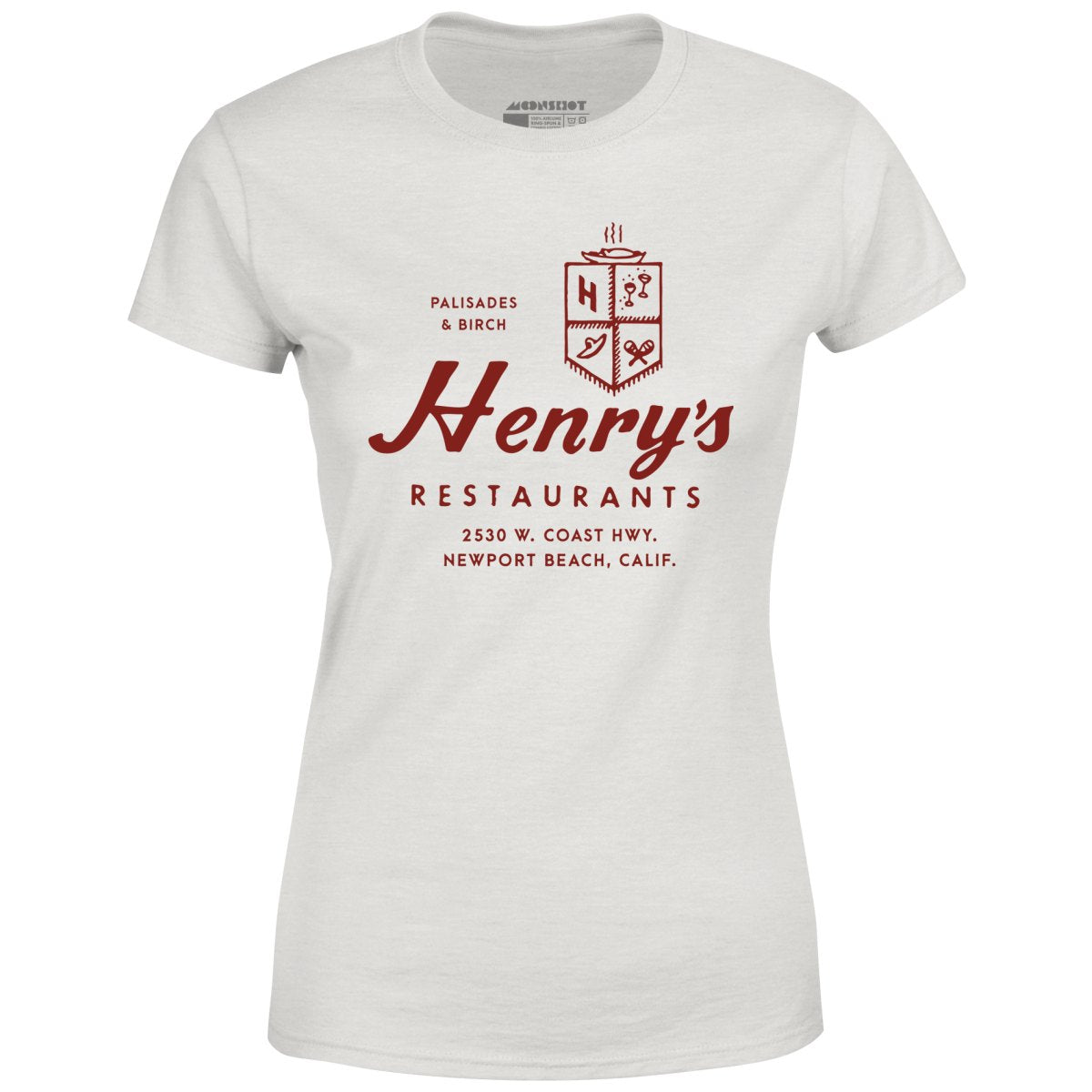 Henry's - Newport Beach, CA - Vintage Restaurant - Women's T-Shirt