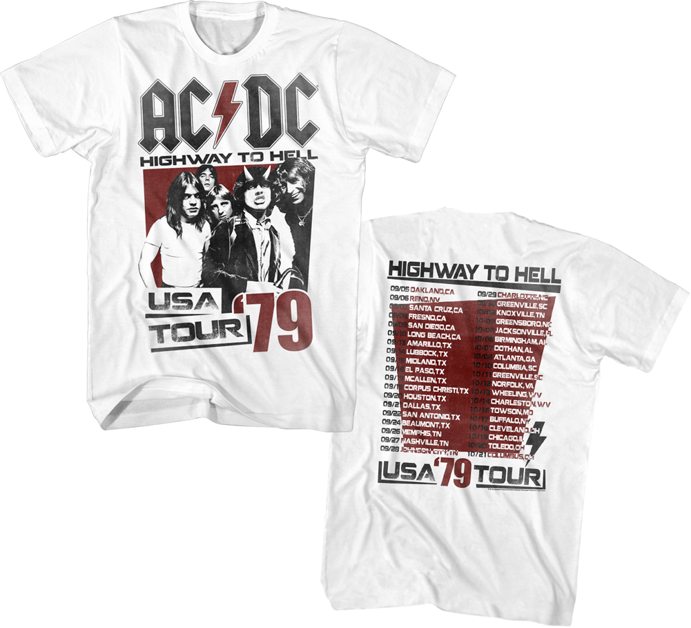 Highway To Hell USA Tour ACDC T-Shirt