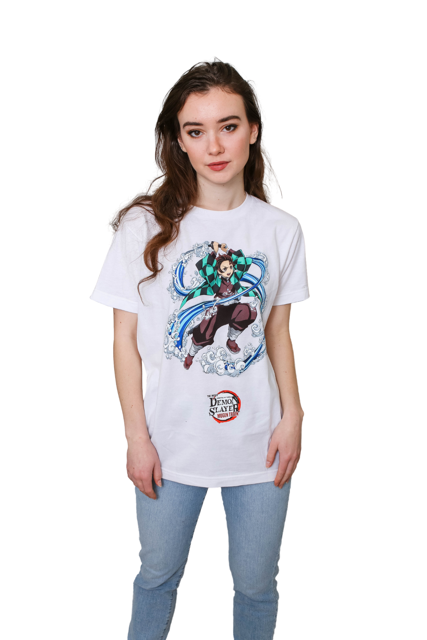 Demon Slayer Kimetsu No Yaiba the Movie Mugen Train Tanjiro Water Adult T-Shirt