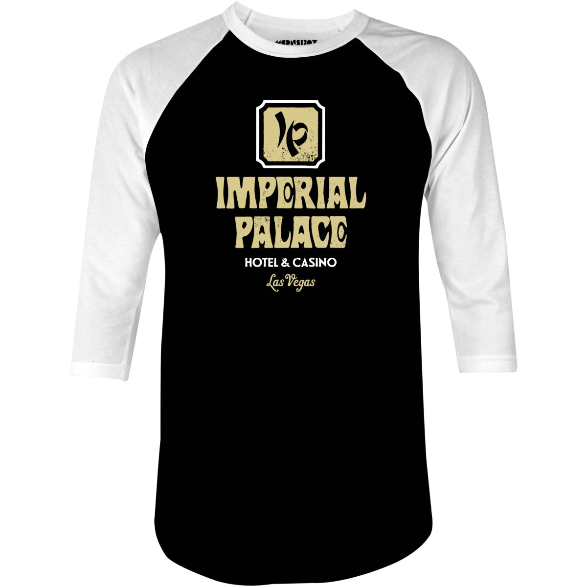 Imperial Palace Hotel & Casino - Vintage Las Vegas - 3/4 Sleeve Raglan T-Shirt