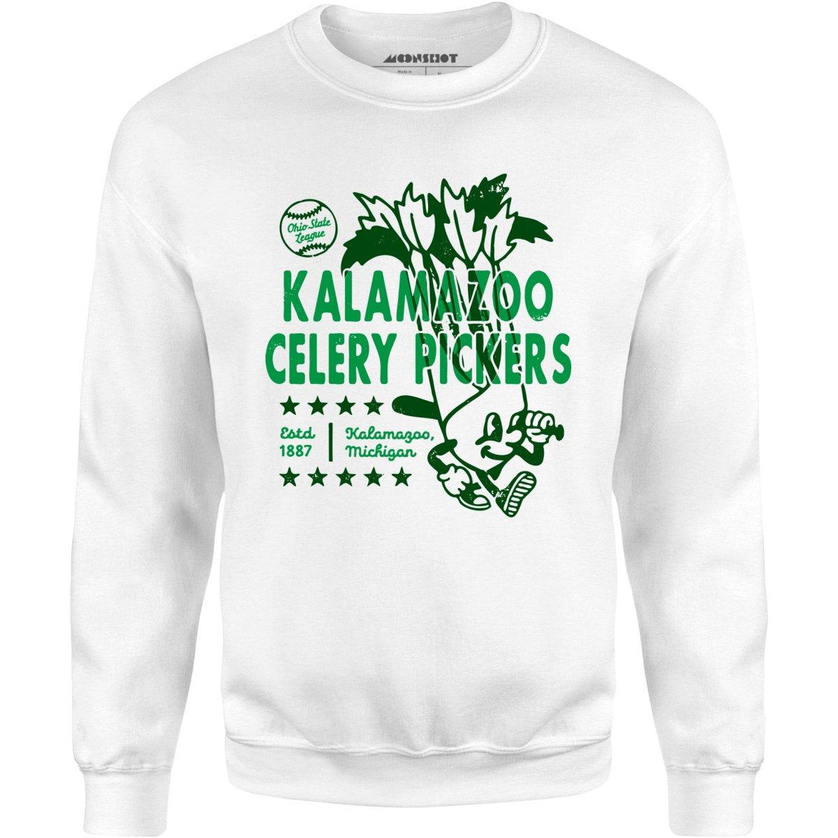 Kalamazoo Celery Pickers - Michigan - Vintage Defunct Baseball Teams - Unisex Sweatshirt