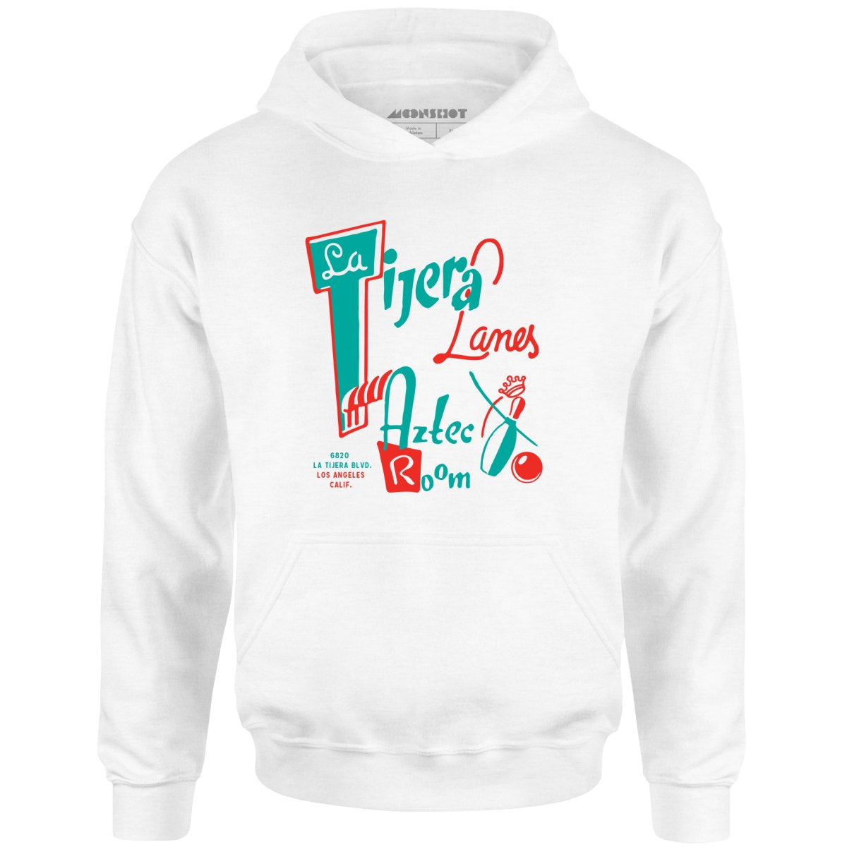 La Tijera Lanes - Los Angeles, CA - Vintage Bowling Alley - Unisex Hoodie