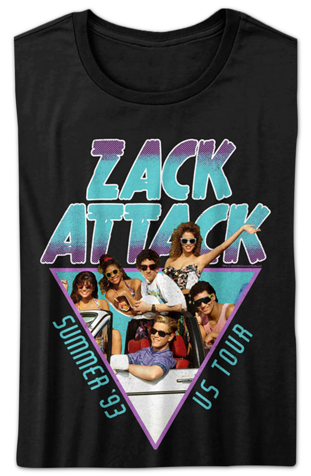 Ladies Zack Attack Summer Tour Saved By The Bell Shirt