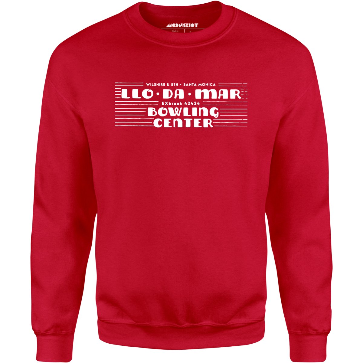 Llo-Da-Mar - Santa Monica, CA - Vintage Bowling Alley - Unisex Sweatshirt