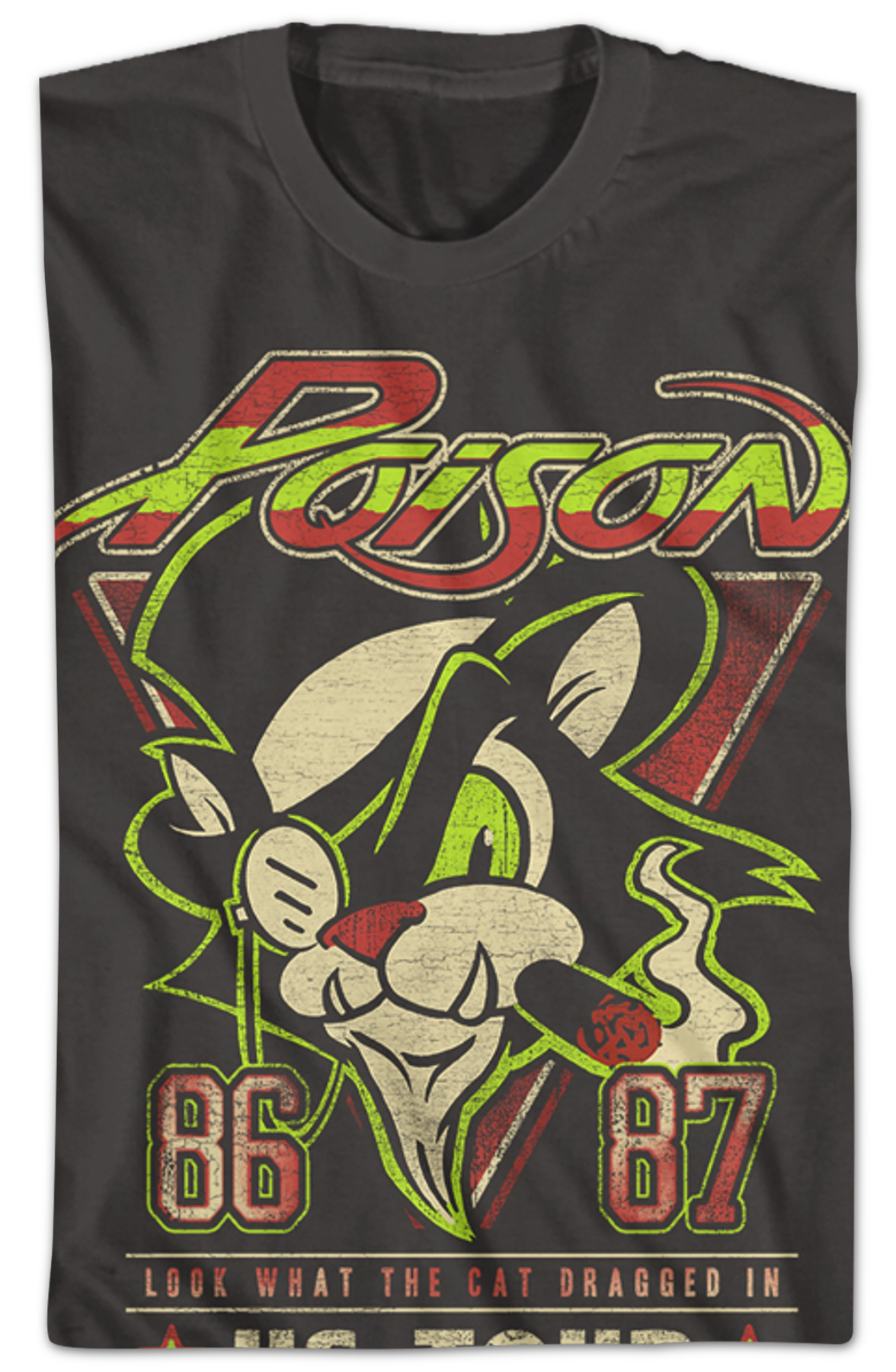 Look What The Cat Dragged In US Tour Poison T-Shirt