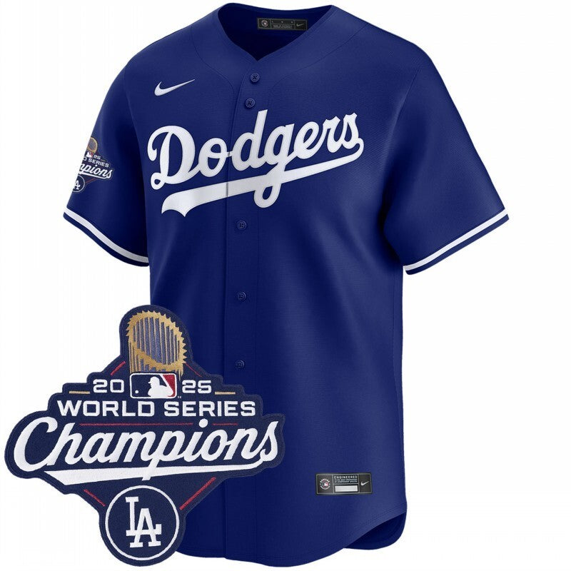 los angeles dodgers alternate royal limited 2025 world series champions jersey_1