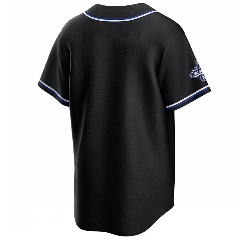 los angeles dodgers black lights out 2025 world series champions jersey Style 1