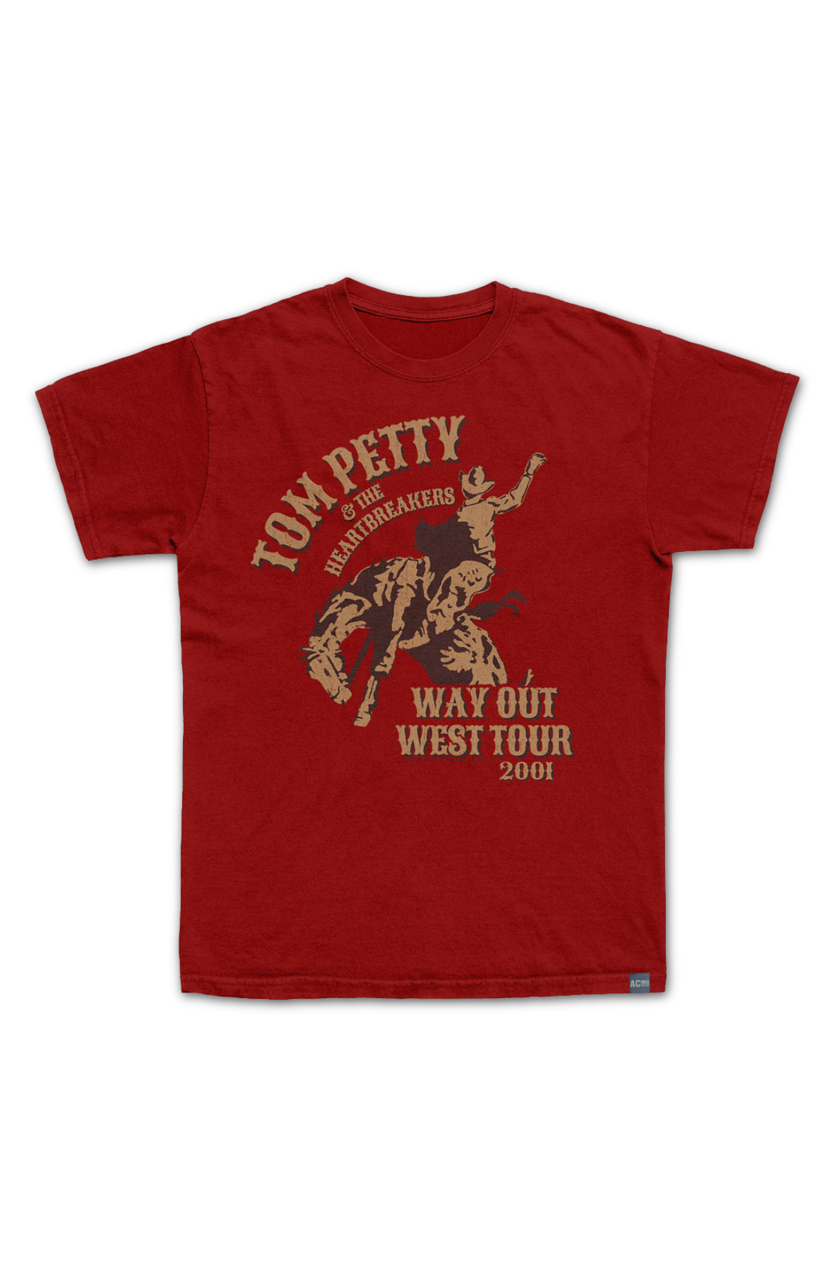 Made In USA Way Out West Tour 2001 Tom Petty T-Shirt