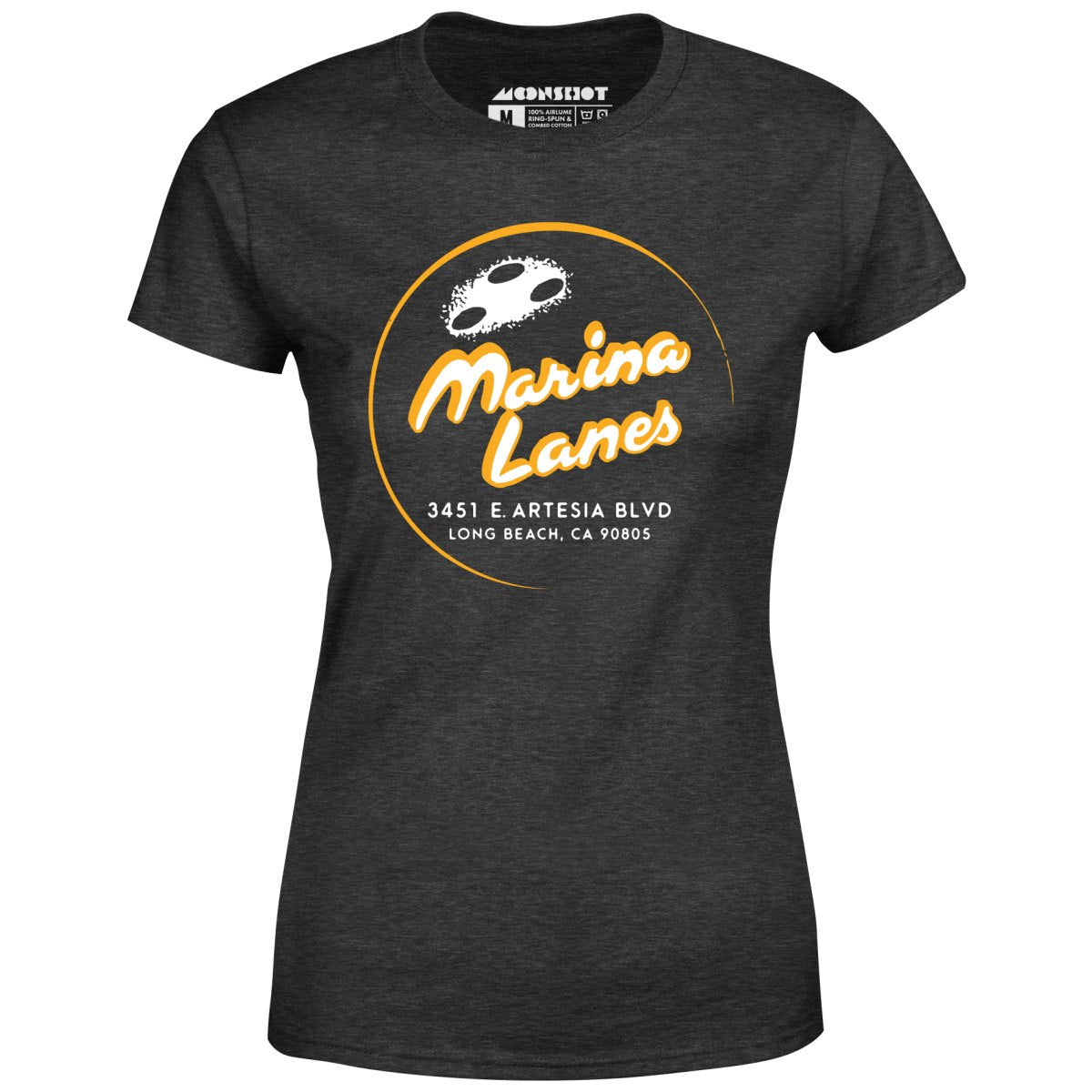 Marina Lanes - Long Beach, CA - Vintage Bowling Alley - Women's T-Shirt
