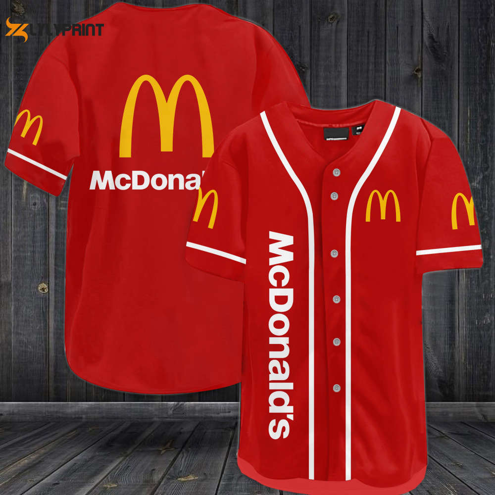 McDonald's Baseball Jersey - Gift for Men Women - lylyprint.com