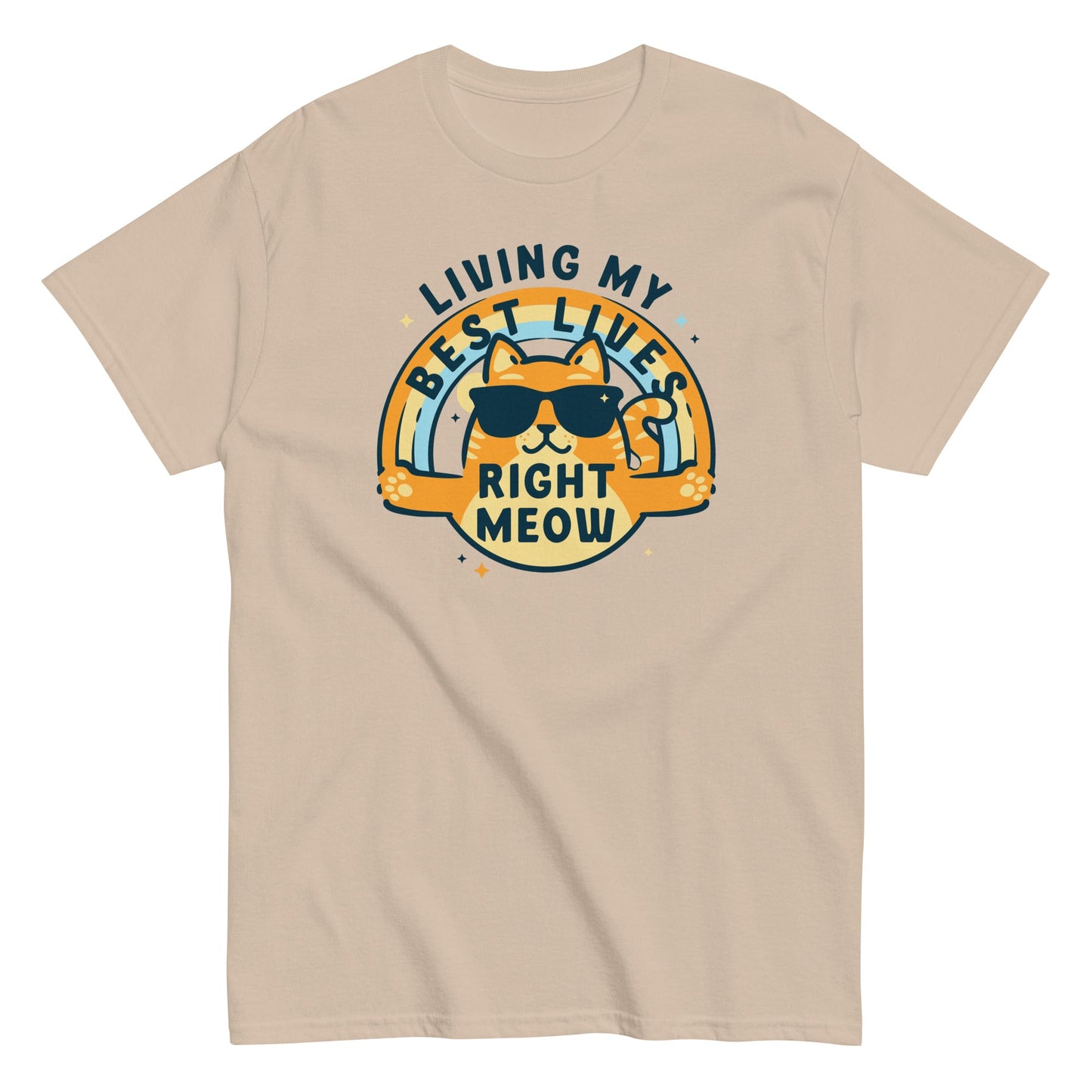 Living My Best Lives Right Meow Men's Classic Tee