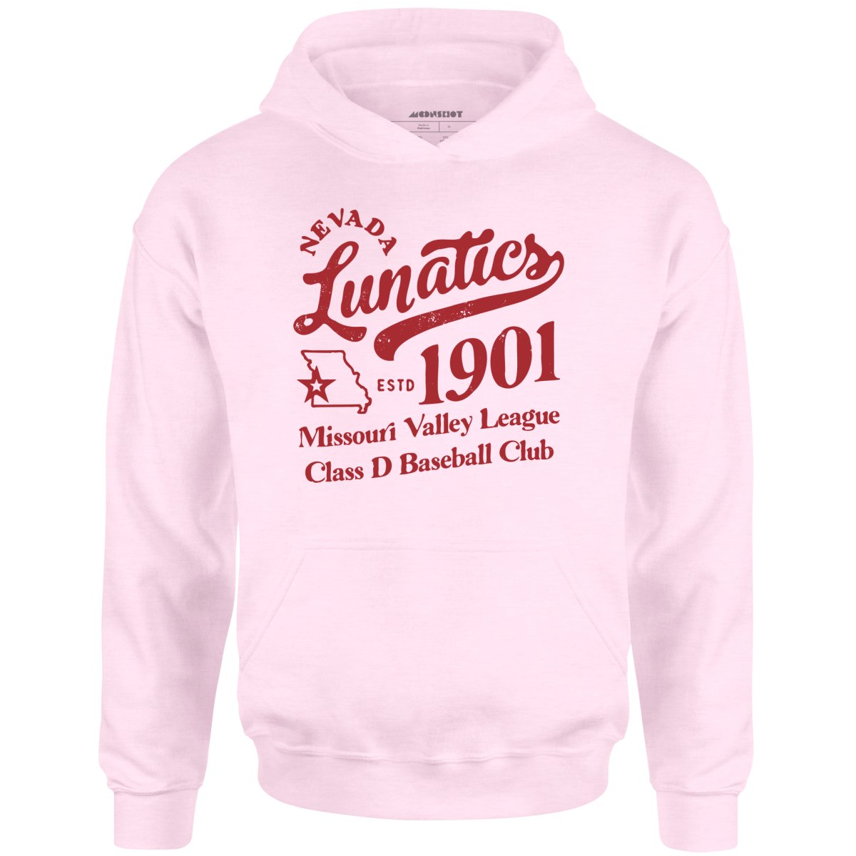 Nevada Lunatics - Missouri - Vintage Defunct Baseball Teams - Unisex Hoodie
