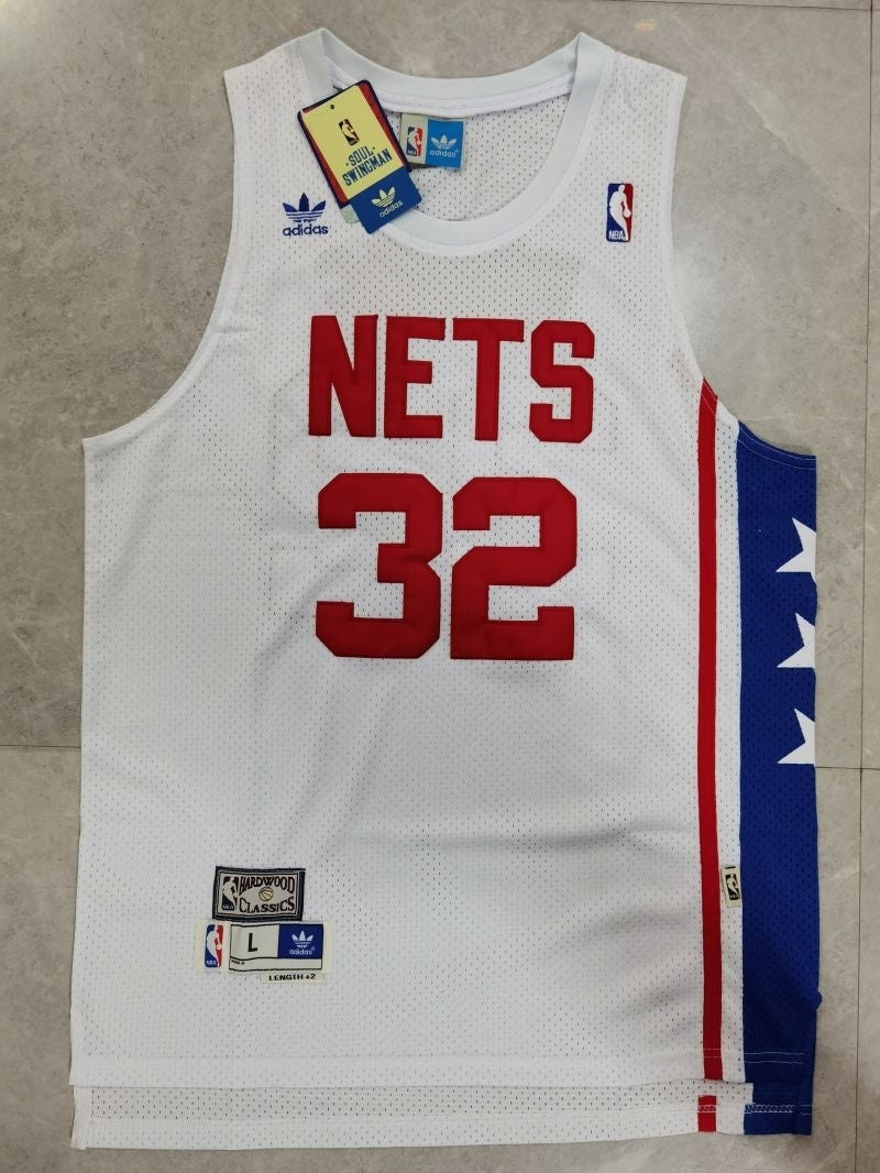 new york nets #32 erving Nets 32#j Dr. J - White Retro Jersey Style 4