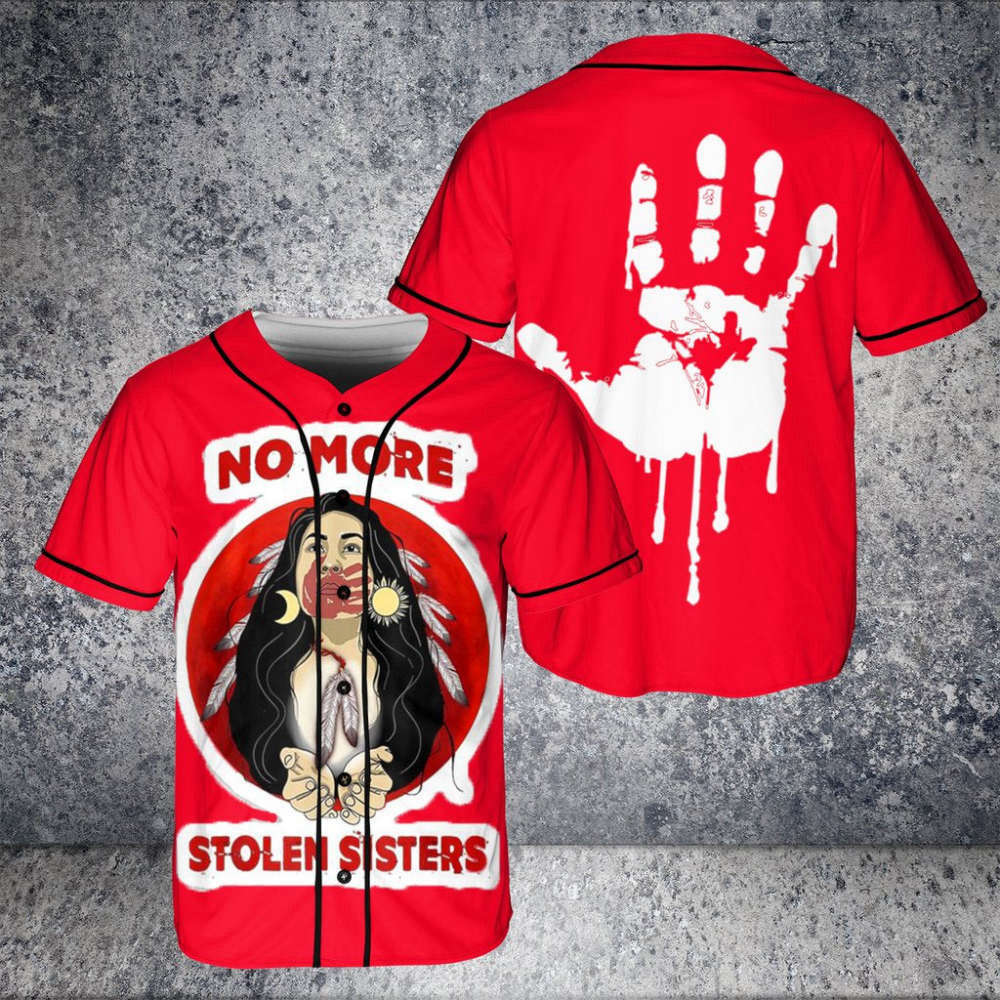 No More Stolen Sister Native Baseball Jersey - Aopprinter