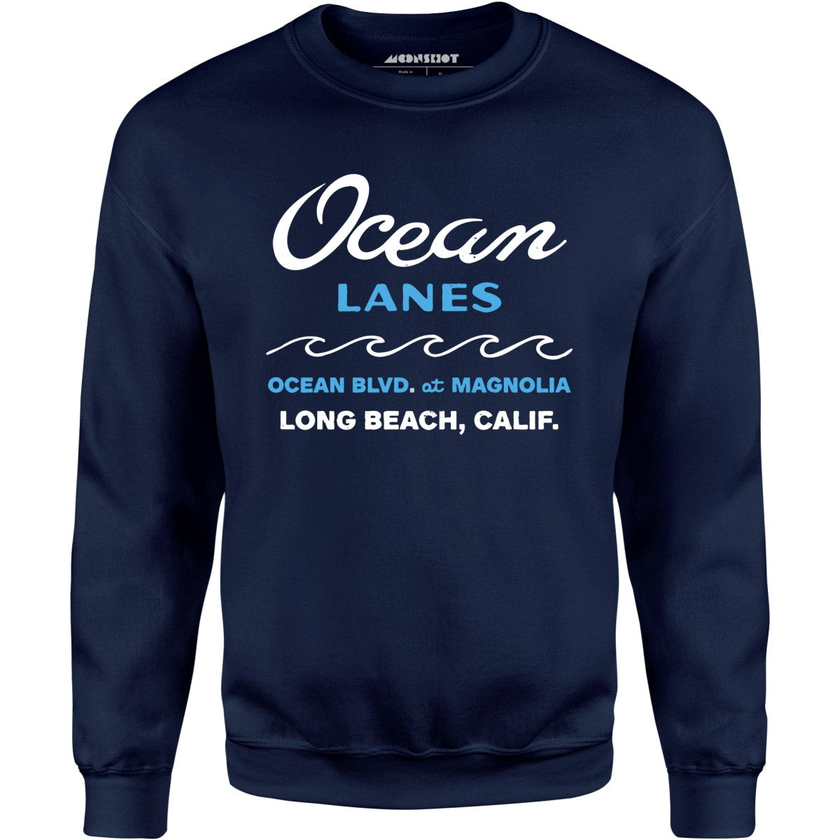 Ocean Lanes - Long Beach, CA - Vintage Bowling Alley - Unisex Sweatshirt