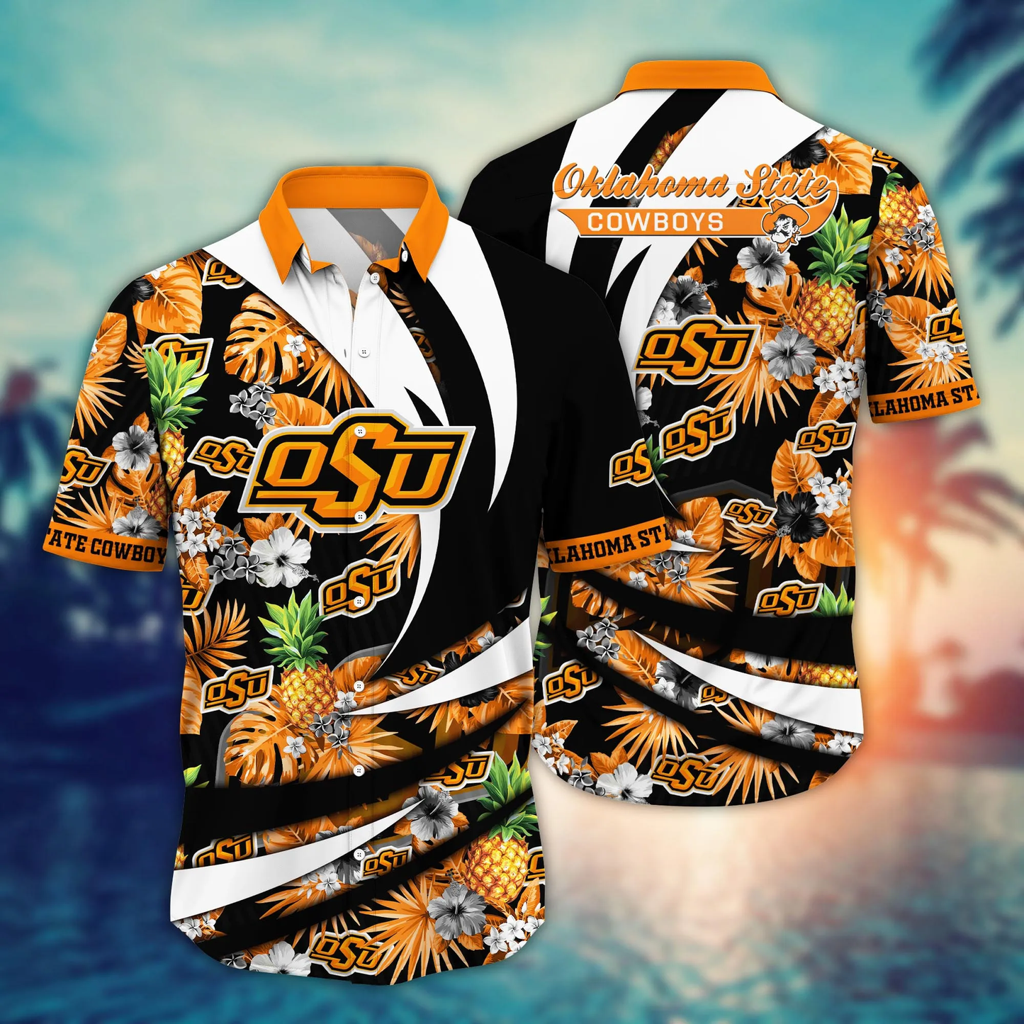 Oklahoma State Cowboys NCAA Hawaiian Shirt Pool Days Aloha Shirt