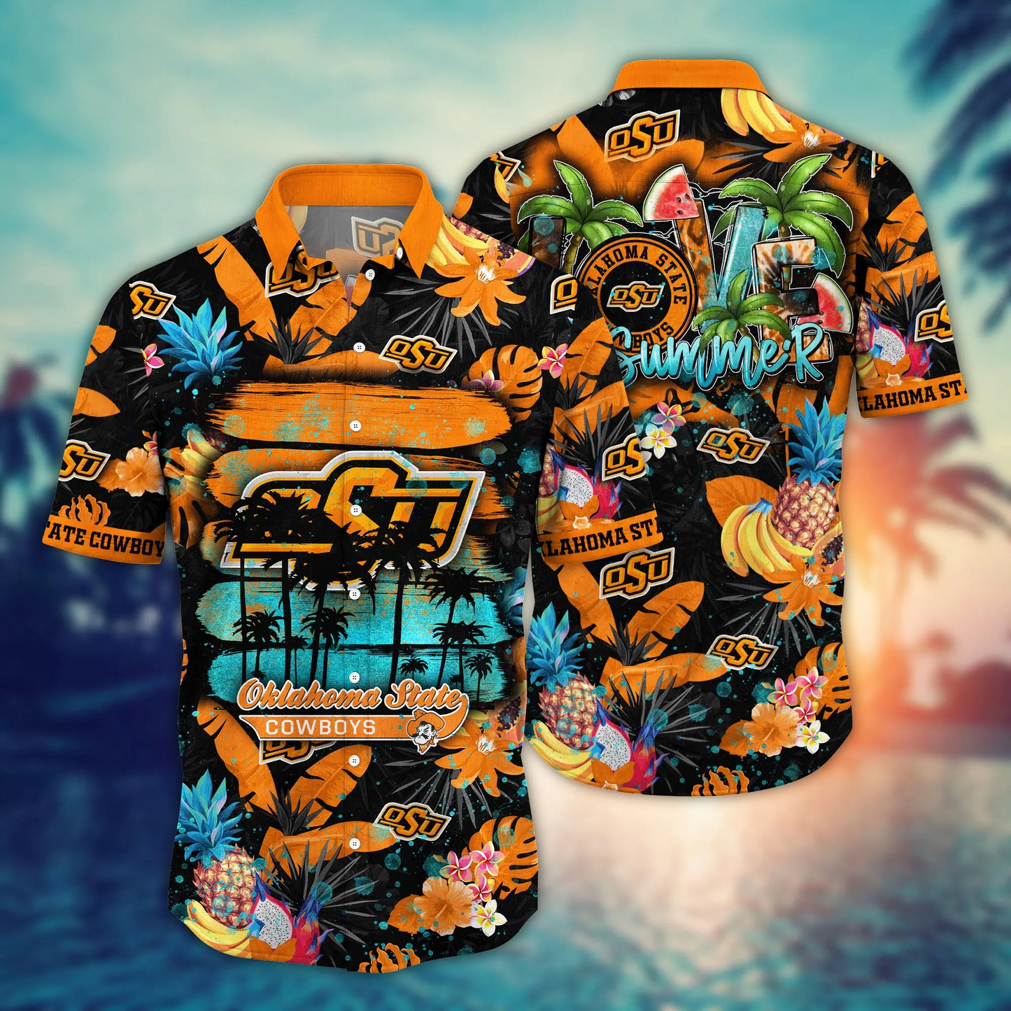 Oklahoma State Cowboys NCAA Hawaiian Shirt Watermelonstime Aloha Shirt