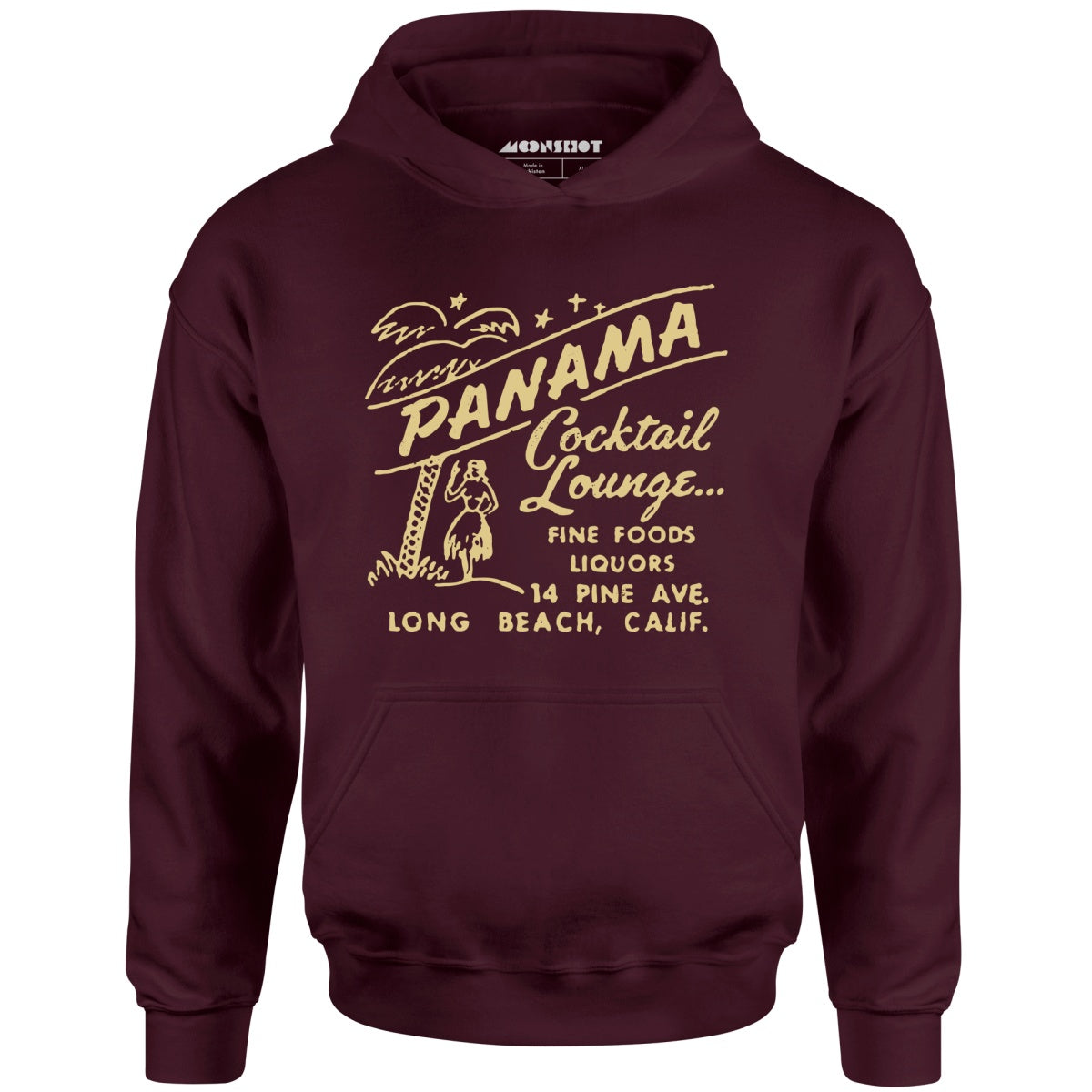 Panama Cocktail Lounge - Long Beach, CA - Vintage Tiki Bar - Unisex Hoodie