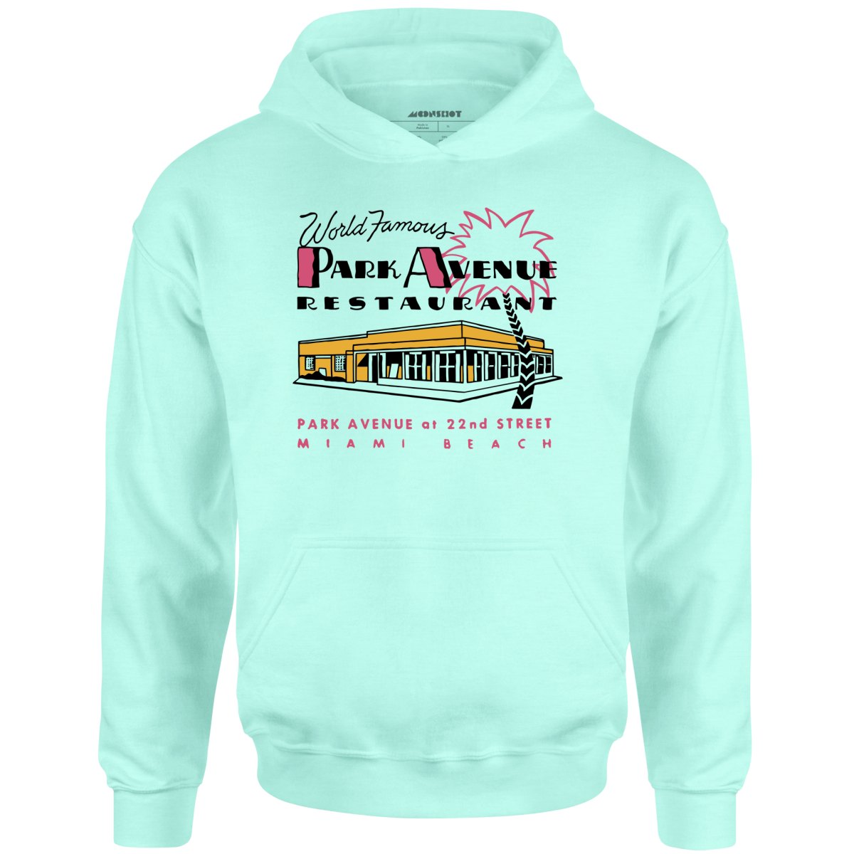 Park Avenue - Miami Beach, FL - Vintage Restaurant - Unisex Hoodie
