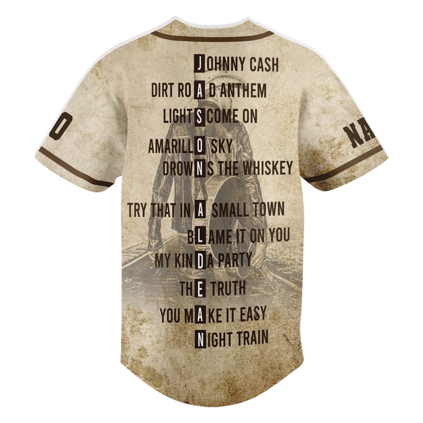 Personalized Jason Aldean Cool Style Baseball Jersey