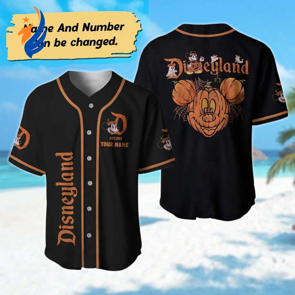 Spooky Personalized Mickey Halloween Baseball Jersey & Funny Magic Kingdom Shirt - Shop Now! - Bafud