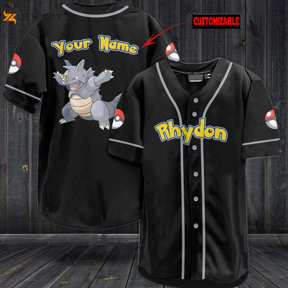 Personalized Rhydon Baseball Jersey - lylyprint.com