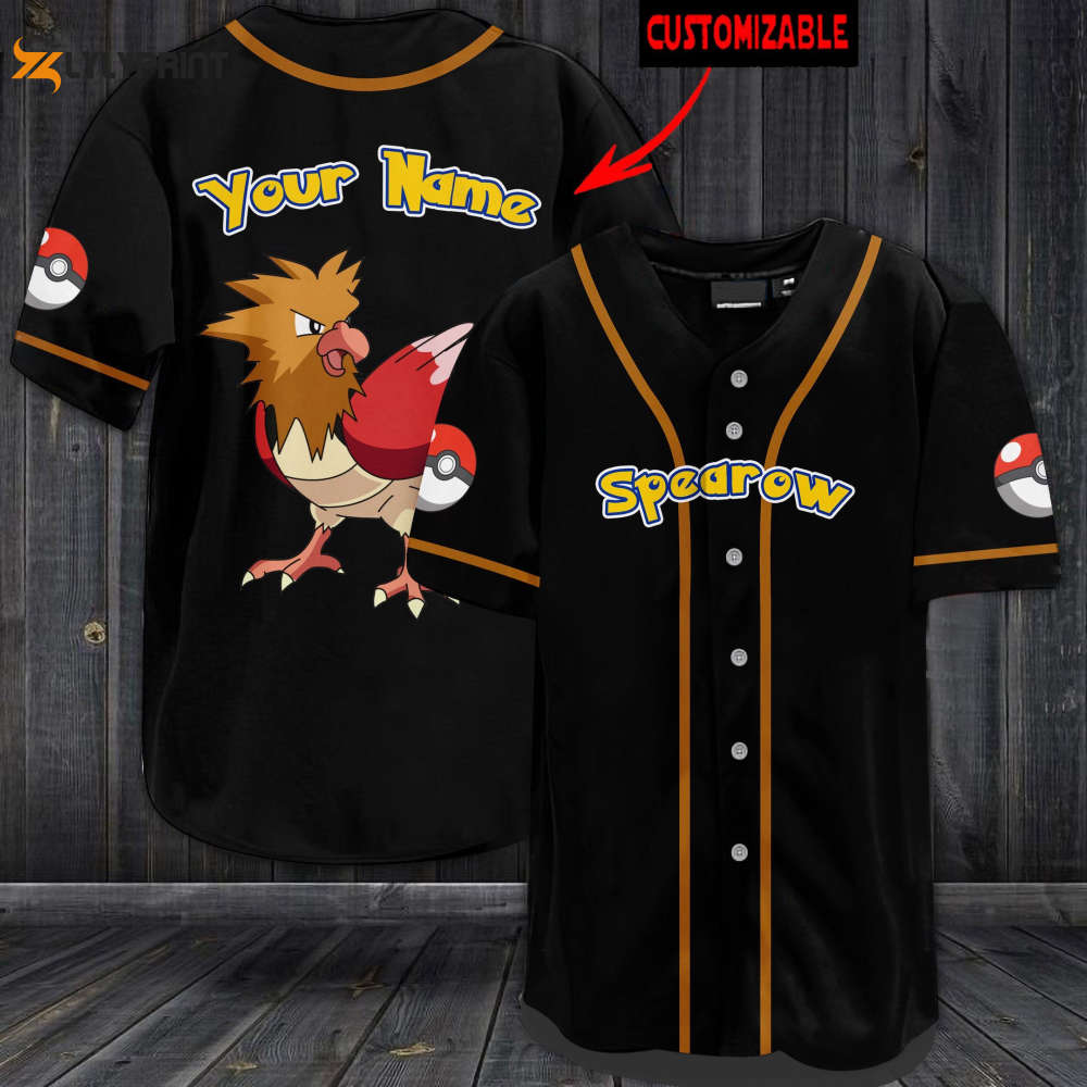 Personalized Spearow Baseball Jersey - lylyprint.com