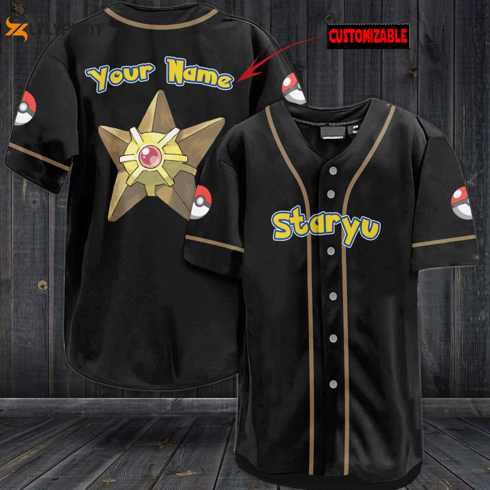 Personalized Staryu Baseball Jersey - lylyprint.com
