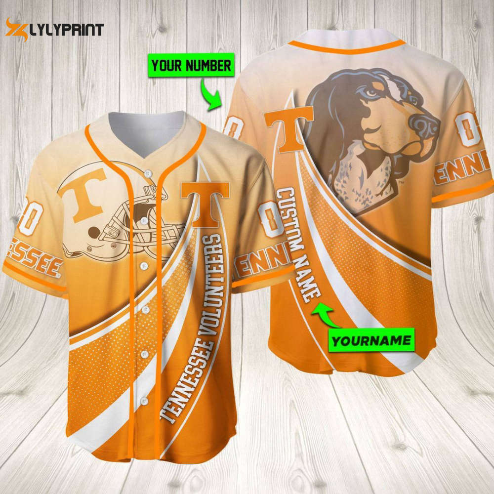 Personalized Tennessee Volunteers Baseball Jersey Baseball Jersey Mascot Gift For Men Women - lylyprint.com
