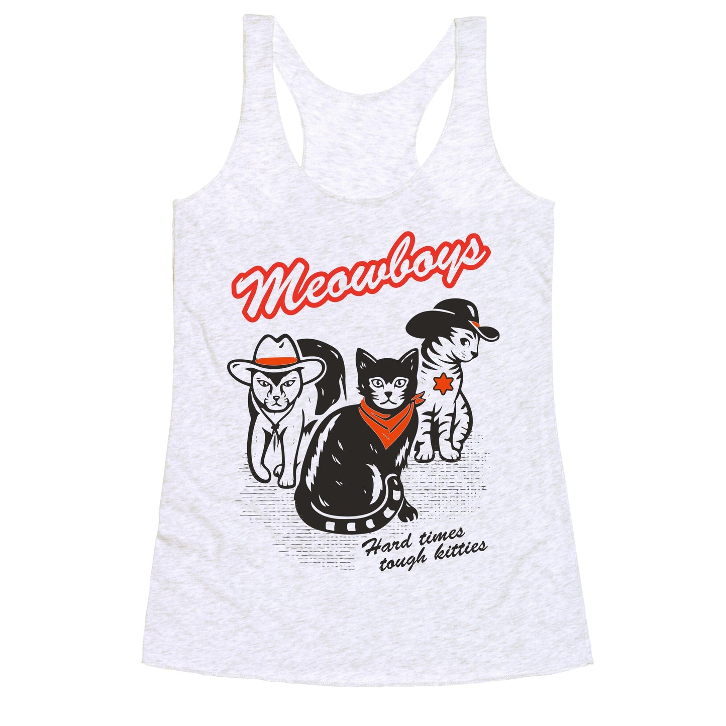 Meowboys Racerback Tank