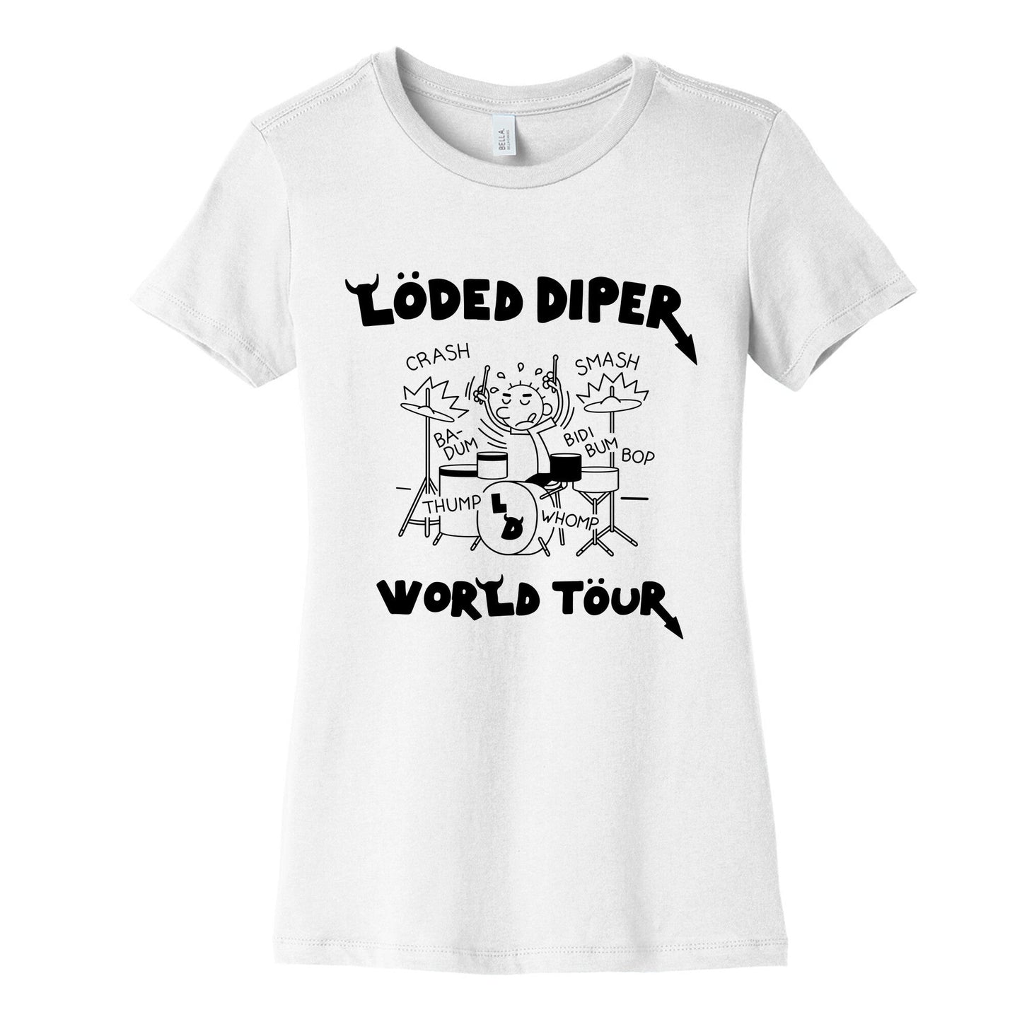 Loded Diper World Tour Womens Cotton Tee