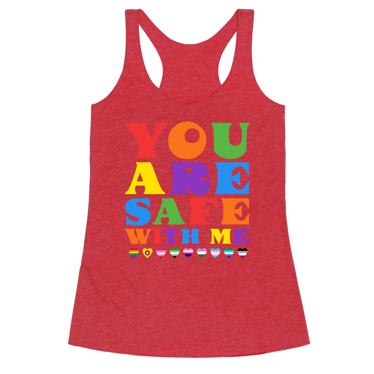 You Are Safe With Me Racerback Tank