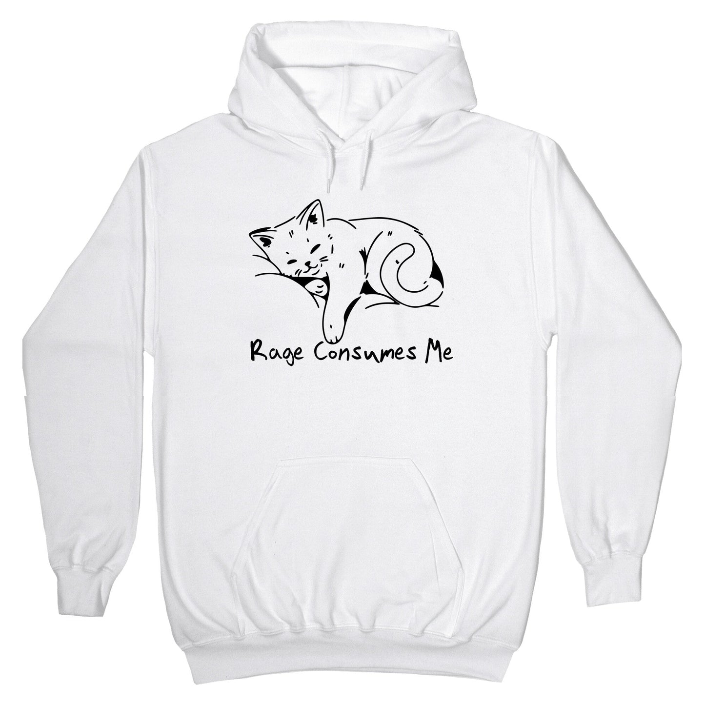 Rage Consumes Me Kitten Hoodie
