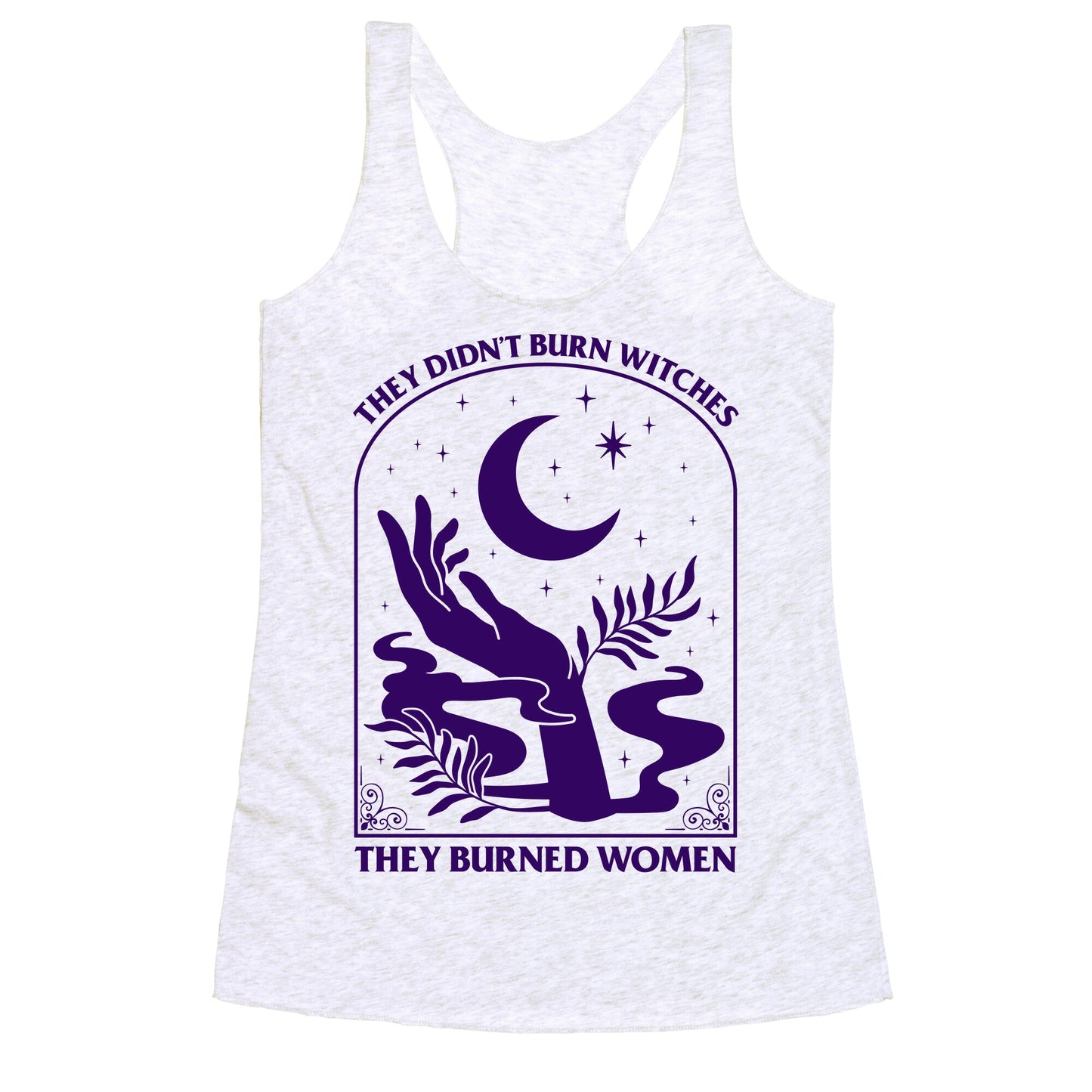 They Burned Women Racerback Tank