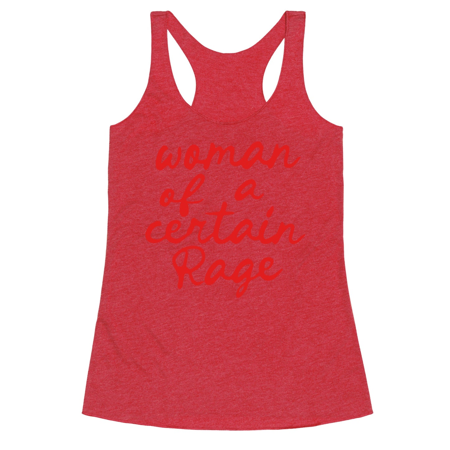 Woman Of A Certain Rage Racerback Tank