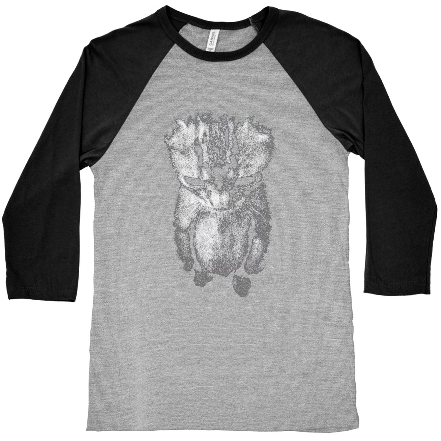 Sad Little Cat Baseball Tee