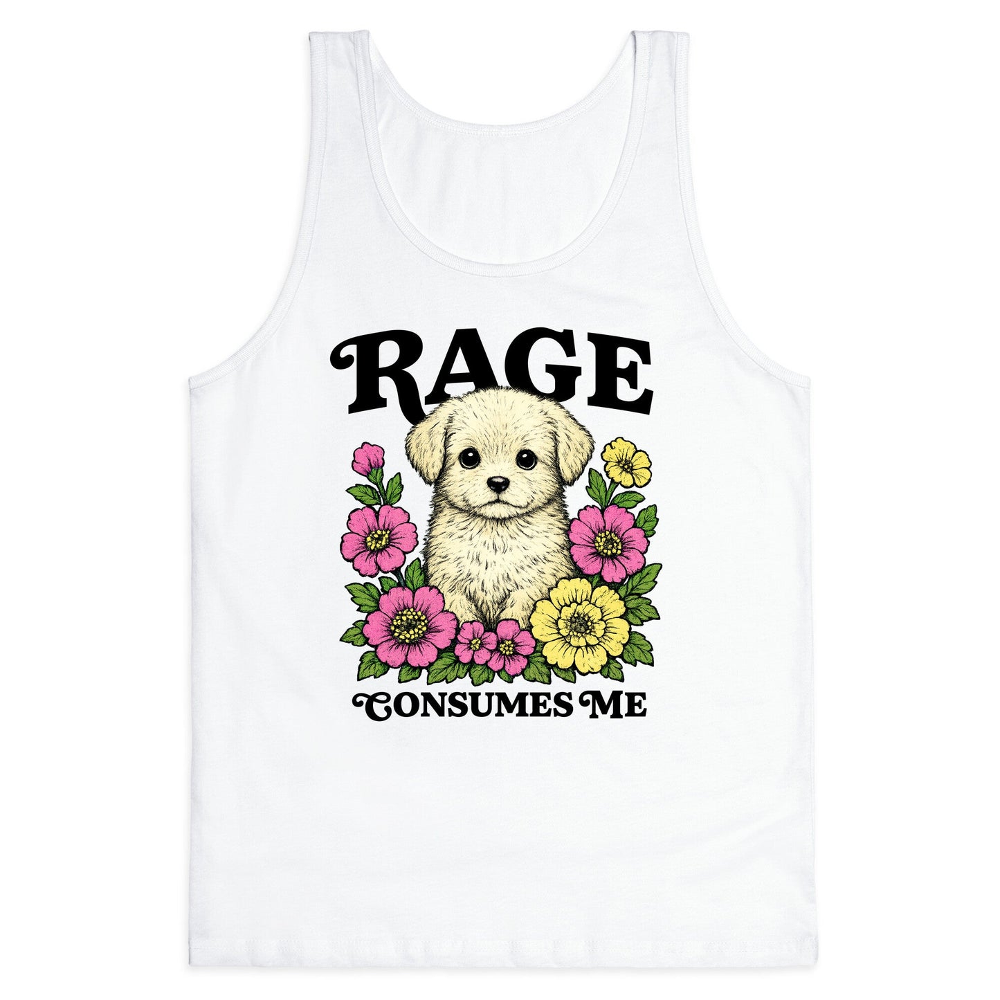 Rage Consumes Me Puppy Tank Top