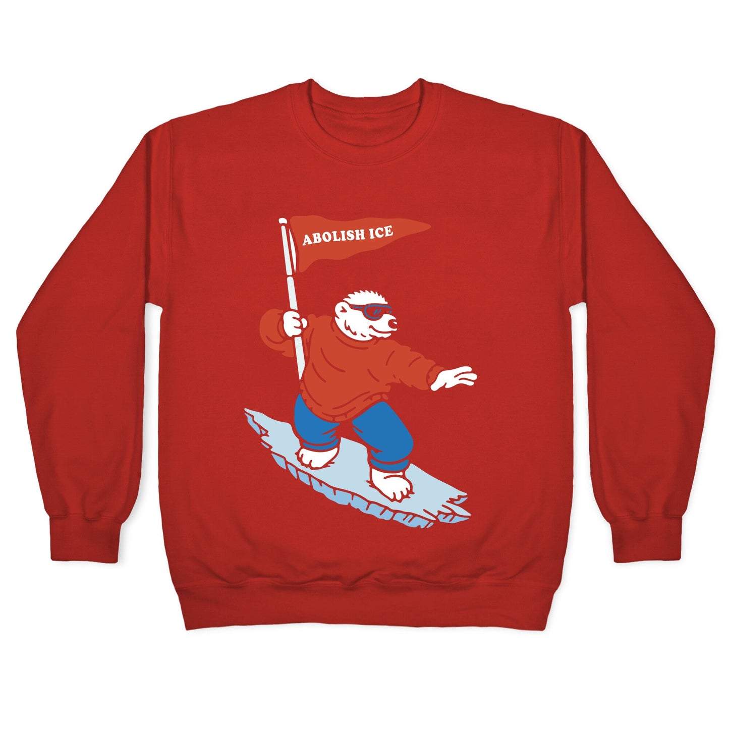 Abolish ICE Bear Crewneck Sweatshirt