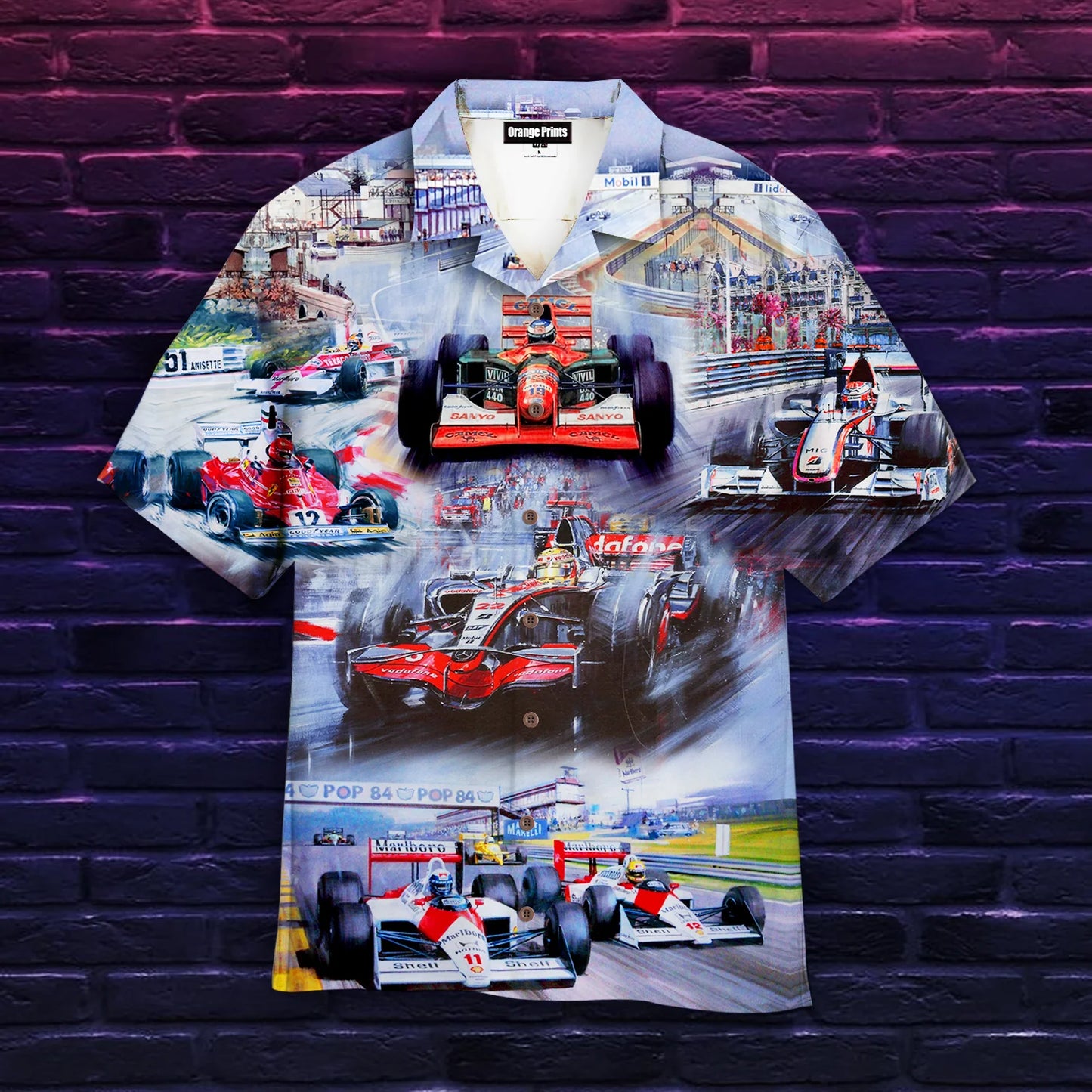 Racing Car Trendy Hawaiian Shirt For