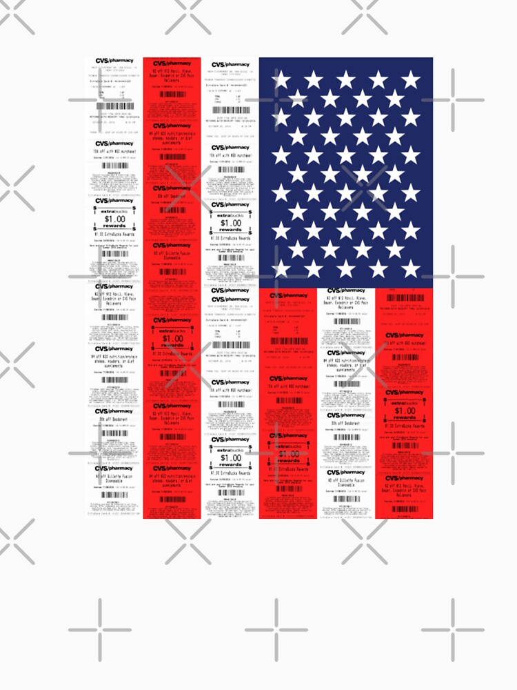CVS Receipts Funny CVS | United States Flag Funny US Flag by CuddleStore