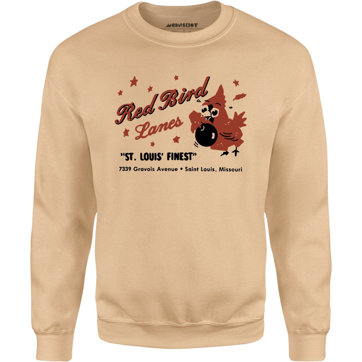 Red Bird Lanes v1 - St. Louis, MO - Vintage Bowling Alley - Unisex Sweatshirt