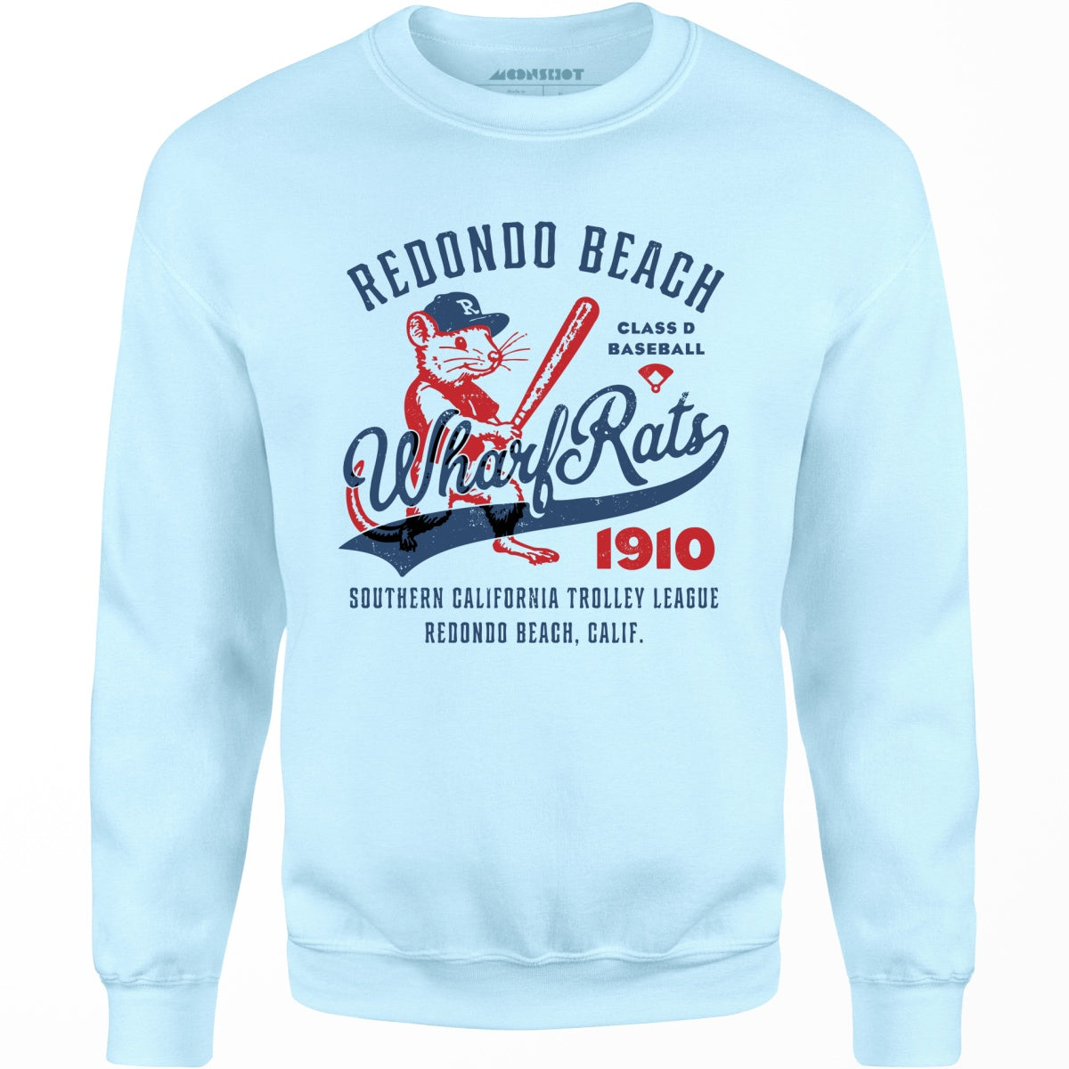 Redondo Beach Wharf Rats - California - Vintage Defunct Baseball Teams - Unisex Sweatshirt